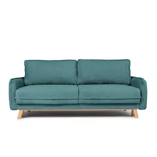 Turkusowa sztruksowa rozkładana sofa 218 cm Tori – Bonami Selection - Sofy i kanapy - miniaturka - grafika 1