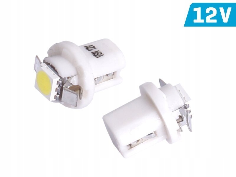 Żarówka T5 BAX B8.5d 12V 1x SMD LED biała 2 szt.