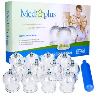 BAŃKI LEKARSKIE SZKLANE BEZOGNIOWE Z POMPKĄ 12 szt - Akcesoria medycyny naturalnej - miniaturka - grafika 1