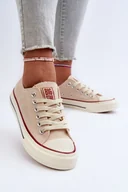 Trampki damskie - Niskie Trampki Damskie Big Star NN274272 Beżowe-36 - miniaturka - grafika 1