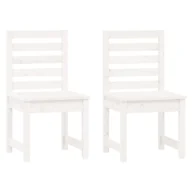 Fotele i krzesła ogrodowe - Krzesła ogrodowe, 2 szt., białe, 40,5x48x91,5 cm, - miniaturka - grafika 1