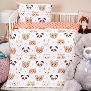 Pościel dla dzieci - 4Home Dziecięca pościel bawełniana do łóżeczka Cute animals, 100 x 135 cm, 40 x 60 cm, 100 x 135 cm, 40 x 60 cm - miniaturka - grafika 1
