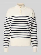 Swetry damskie - Sweter o kroju regular fit z mieszanki bawełny - miniaturka - grafika 1
