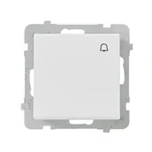 Wyłączniki światła i elektryczne - Ospel Sonata biały łącznik dzwonkowy ŁP-6R/m/00 ŁP-6R/m/00 - miniaturka - grafika 1