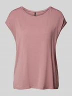 Koszulki i topy damskie - T-shirt o kroju regular fit z mieszanki lyocellu model ‘AVA’ - miniaturka - grafika 1