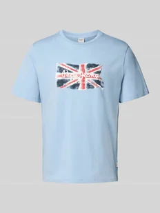 T-shirt o kroju regular fit z czystej bawełny - Koszulki męskie - miniaturka - grafika 1
