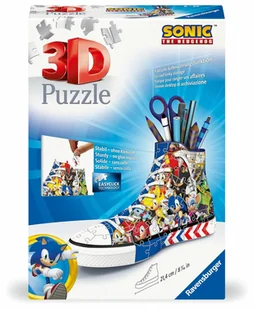 Ravensburger, Puzzle 3D 108: Trampek. Sonic (11593). Wiek: 8+ - Puzzle - miniaturka - grafika 1