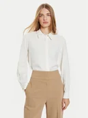 Koszule damskie - Tommy Hilfiger Koszula WW0WW43575 Biały Regular Fit - miniaturka - grafika 1