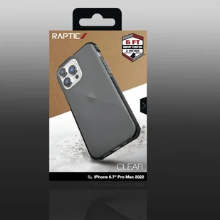Raptic X-Doria Clear Case etui iPhone 14 Pro Max pancerny pokrowiec czarny - Etui i futerały do telefonów - miniaturka - grafika 3