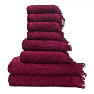 Zestaw 8 bordowych ręczników ze 100% bawełny Bonami Selection - Ręczniki - miniaturka - grafika 1