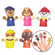 Figurki dla dzieci - FIGURKI Pacynki na palce Psi Patrol 5 sztuk ZESTAW - miniaturka - grafika 1