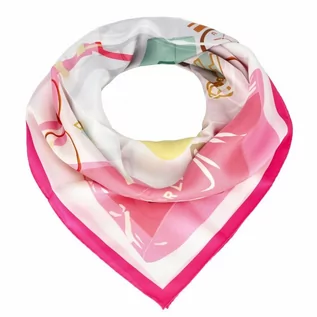 Apaszki i szaliki damskie - Furla Tortona 90 cm hot pink - grafika 1