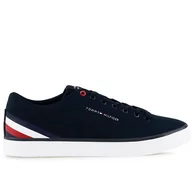 Trampki męskie - Buty Tommy Hilfiger HI Vulc Core Low Stripes FM0FM04735-DW5 - granatowe - miniaturka - grafika 1