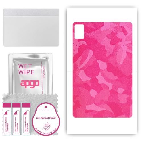 folia naklejka skórka strukturalna na TYŁ do Teclast M50HD - Moro Camo Różowy - apgo SKINS