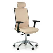 Fotele i krzesła biurowe - B2B Partner Krzesło biurowe ALTA F, beżowe X3-53A-F/B03 - miniaturka - grafika 1