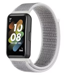opaska pasek bransoleta NYLON Huawei Band 7 biała - Akcesoria do smartwatchy - miniaturka - grafika 1