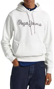 Pepe Jeans Męska bluza z kapturem Ryan, Biały (nie biały), XXL - Bluzy męskie - miniaturka - grafika 1