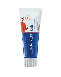 Curaprox Kids 2+ pasta do zębów o smaku truskawkowym bez fluoru, 60 ml - Pasty do zębów - miniaturka - grafika 1