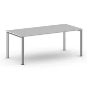 Stoły i stoliki do biura - B2B Partner Stół konferencyjny INVITATION 2000 x 900 x 750 mm, szary 499223 - miniaturka - grafika 1