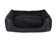Legowiska dla psów - Ami Play Legowisko sofa Aspen czarne [rozmiar M] 68 x 56 x 18cm PAMP227 - miniaturka - grafika 1