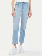 Spodnie damskie - Wrangler Jeansy Love Letters 112350946 205232 Niebieski Straight Leg - miniaturka - grafika 1