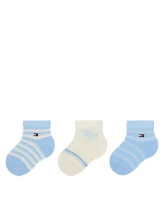 Tommy Hilfiger Zestaw 3 par niskich skarpet dziecięcych 701236342 Niebieski - Skarpetki dla dzieci - miniaturka - grafika 1
