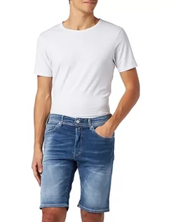 Spodenki damskie - Replay Męskie szorty jeansowe, 009 Medium Blue, 27W - grafika 1