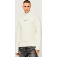 Swetry męskie - Guess Jeans Golf z dodatkiem wełny - miniaturka - grafika 1