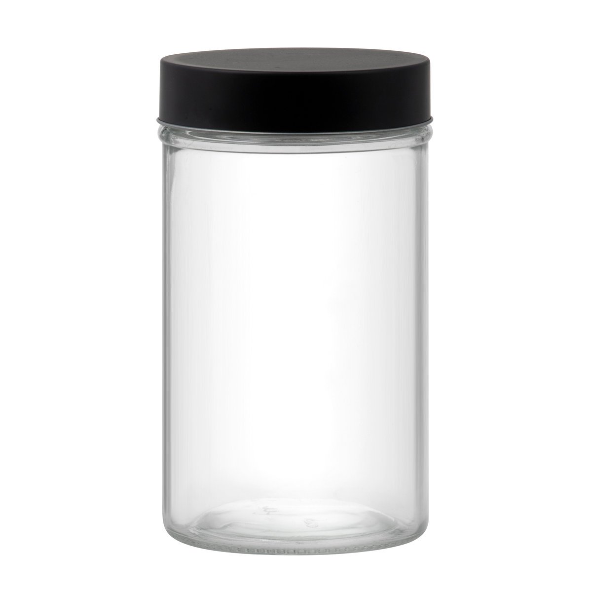 Słoik do przechowywania okrągły Milos 1 l czarny DOMOTTI