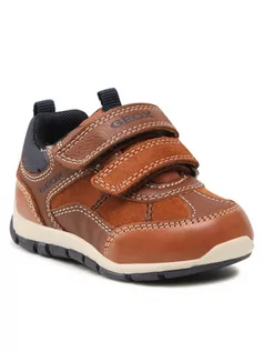 Buty dla chłopców - Geox Sneakersy B Shaax B. A B1632A 022FU C6381 M Brązowy - grafika 1