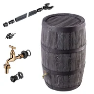 Zbiorniki na deszczówkę - Zbiornik na deszczówkę Talais + zestaw przyłączeniowy 500L brąz - miniaturka - grafika 1