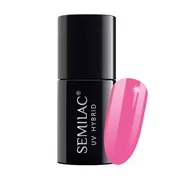 Lakiery hybrydowe - Semilac PasTells 277 Light Fuchsia 7ml - Lakier hybrydowy do paznokci - miniaturka - grafika 1