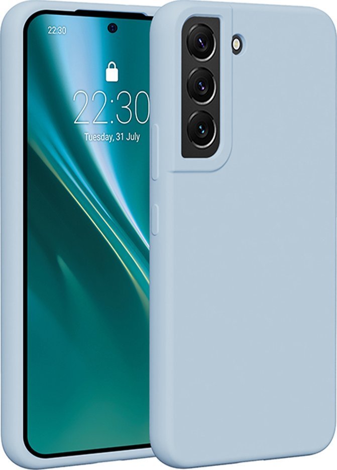 Etteri Nakładka Etteri Silicone Case do Samsung Galaxy S22 jasnoniebieska