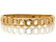 Pierścionki - Złoty pierścionek 375 wzór ogniw łańcucha - miniaturka - grafika 1