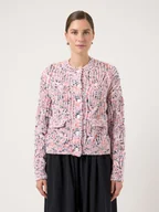 Swetry damskie - YAS Kardigan "Yas" w kolorze jasnoróżowym - miniaturka - grafika 1