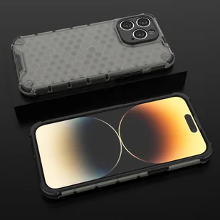 Honeycomb etui iPhone 14 Pro Max pancerny hybrydowy pokrowiec przezroczyste - Etui i futerały do telefonów - miniaturka - grafika 17