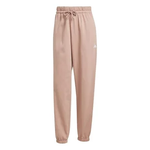 adidas Kobiety ESSENTIALS SMALL LOGO FRENCH TERRY CUFFED PANTS, warm clay/white, M - Spodnie rowerowe - miniaturka - grafika 1