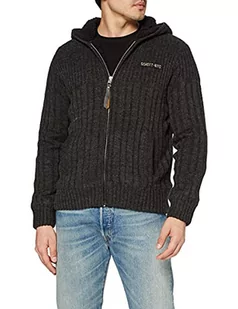 Schott NYC Sweter męski, szary (antracyt H.antracytowy), M - Swetry męskie - miniaturka - grafika 1