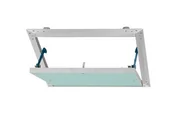 Drzwiczki i klapy rewizyjne - Klapa rewizyjna do systemów g-k Semin ALULIGHT z zieloną płytą GKBI 200x200 mm - miniaturka - grafika 1