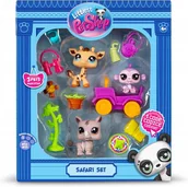 Figurki dla dzieci - Nowe Littlest Pet Shop Safari Zestaw Figurki + Akcesoria Zwierzątka LPS - miniaturka - grafika 1
