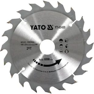 YATO PIŁA TARCZOWA Z WĘGLIKIEM 400X32X30 MM (YT-6085) - Tarcze do pił - miniaturka - grafika 1