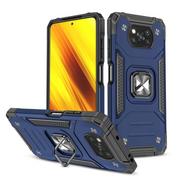 Etui i futerały do telefonów - Wozinsky Ring Armor pancerne hybrydowe etui pokrowiec + magnetyczny uchwyt Xiaomi Poco X3 Pro / Poxo X3 NFC niebieski - miniaturka - grafika 1