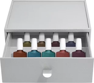 Organizer na lakiery do paznokci Stackers Pebble classic kamienna szarość z szufladą - Kosmetyczki, organizery i kuferki - miniaturka - grafika 1