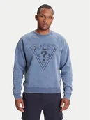 Bluzy męskie - Guess Bluza M5YQ30 KCWR1 Niebieski Regular Fit - miniaturka - grafika 1