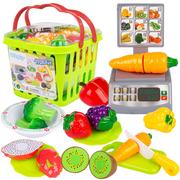 Zabawki AGD - Koszyk Na Zakupy Warzywa Owoce Na Rzepy Waga - miniaturka - grafika 1