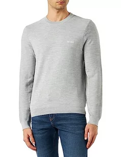 BOSS Męska bluza Romar_SR23 z dzianiny, jasnoszara/pastelowa szara59, S, Light/Pastel Grey59, S - Bluzy męskie - miniaturka - grafika 1