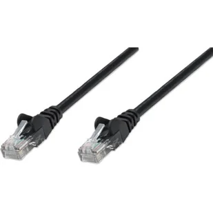 Intellinet patch cord RJ45, kat. 5e UTP, 50 cm, czarny, 100% miedź 318143 - Kable - miniaturka - grafika 1