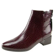 Botki damskie - Botki damskie VINCEZA 58117 lakierki ocieplane - miniaturka - grafika 1