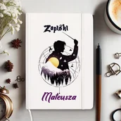 Notesy i bloczki - NOTATNIK z gumką notes z imieniem zapiski dla miłośnika Harry'ego Pottera - miniaturka - grafika 1