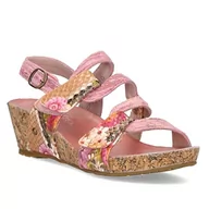 Sandały damskie - Laura Vita Beclindao 209 Peeptoe sandały damskie, Różowa róża, 40 EU - miniaturka - grafika 1